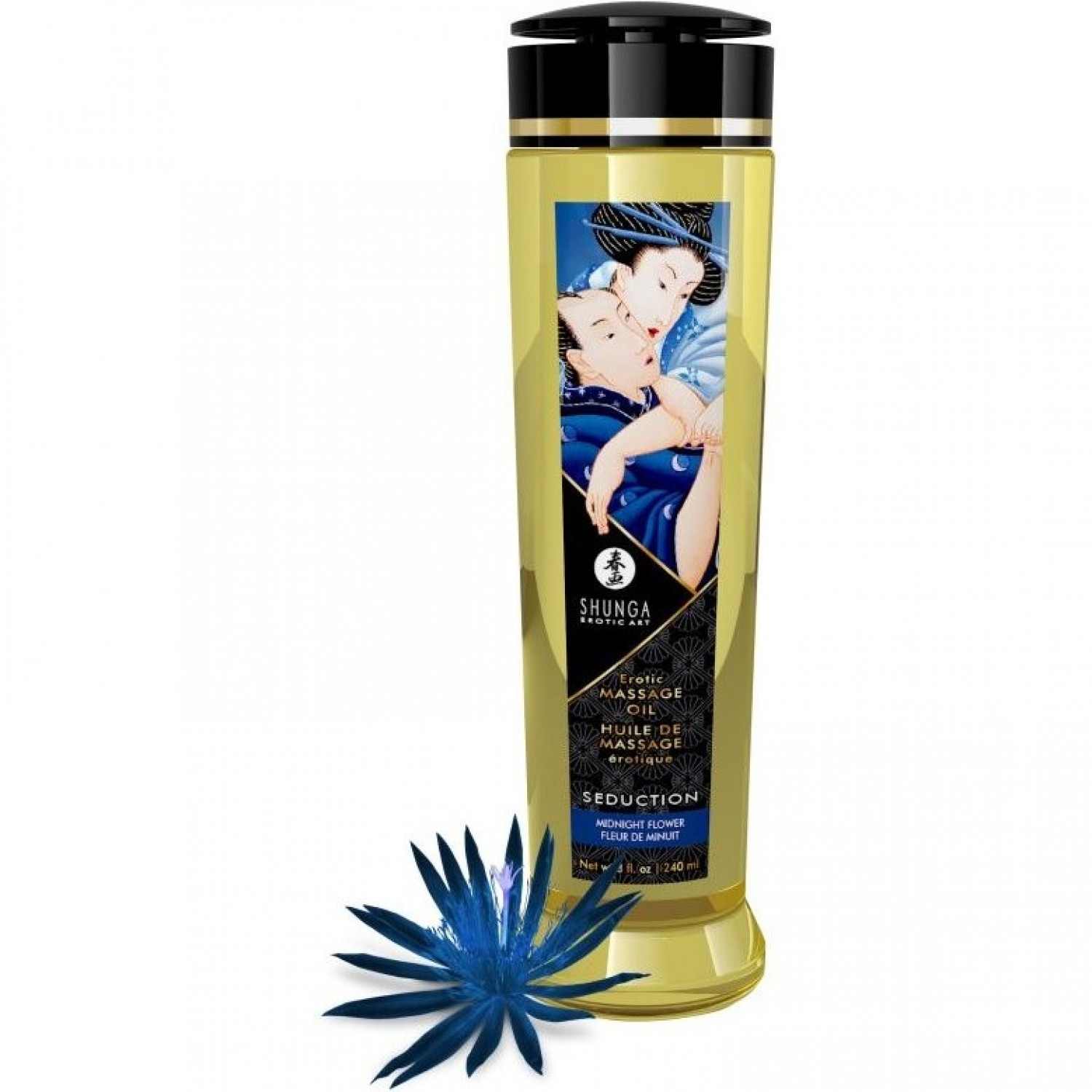 SHUNGA MIDNIGHT FLOWER (НОЧНОЙ ЦВЕТОК) 1219 SG. Купить Масло массажное на  Официальном Сайте SHUNGA в России.