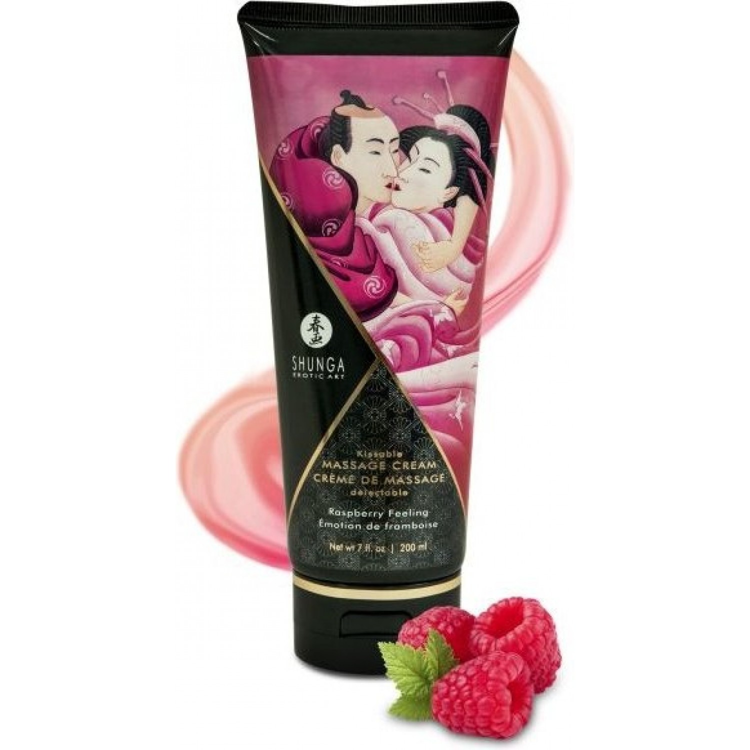 SHUNGA RASPBERRY FEELING (МАЛИНОВОЕ ЧУВСТВО - НЕОБЫКНОВЕННЫЕ ПОЦЕЛУИ) 4101  SG. Купить Массажный крем на Официальном Сайте SHUNGA в России.